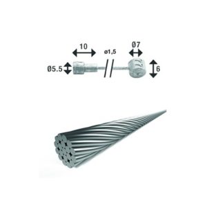 XLC BR-X86 cable de freno doble cabeza 1.5 - 3000 mm