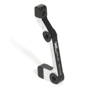 XLC BR-X24 adaptador para freno de disco Postmount/Is trasero 180 mm negro/plata