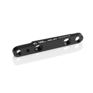 XLC BR-X67 adaptador flat mount para freno flat mount delantero 140/160mm negro/plata
