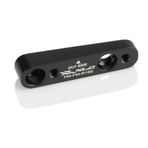 XLC BR-X69 adaptador flat mount para freno flat mount trasero 160 mm negro/plata