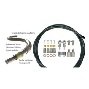 XLC BR-X63 latiguillo para freno de disco con kit universal 2500 mm negro