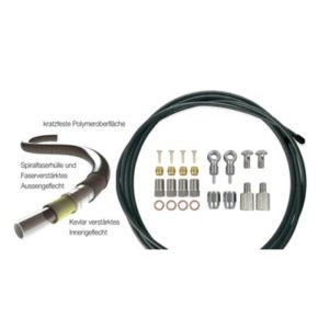 XLC BR-X64 latiguillo para freno de disco con kit universal 2500 mm negro