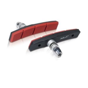 XLC BS-V12 kit 4 zapatas V-Brake 80mm negro/rojo