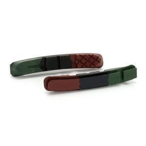 XLC BS-X09 kit 4 zapatas V-Brake Cartridge 72 mm negro/rojo/verde