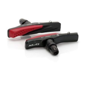 XLC BS-V03 set de 4 zapatas de freno Cartridge V-Brake 72 mm negro/rojo