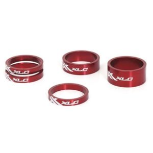 XLC AS-A02 set 5 alargadores direccion A-Head 1-1/8 rojos