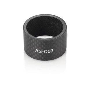 XLC A-Head Spacer negro 20 mm, 1 1/8", carbono