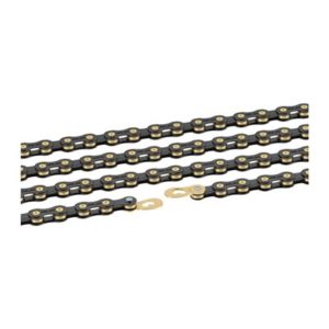 XLC CC-C031 cadena 1/2x11/128 114 eslabones 10V oro/negro