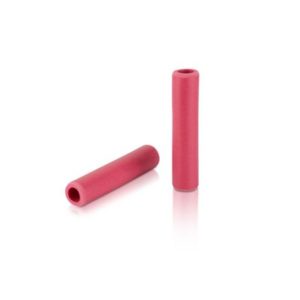 XLC GR-S31 juego de puños de silicona 130 mm rojo rubi