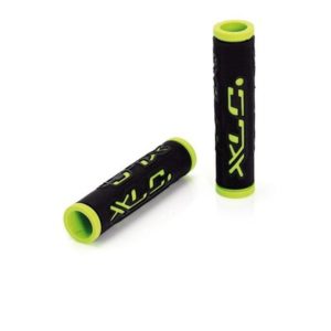 XLC GR-G07 juego de puños doble color 125 mm negros/verdes