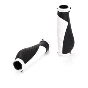 XLC GR-S07 juego de puños ergonomicos 140 mm blancos/negros