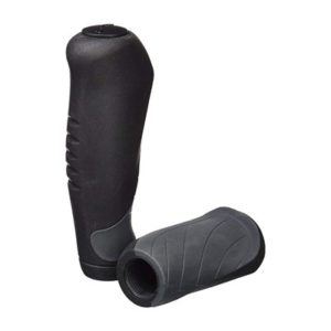 XLC GR-S04 juego de puños Ergonomic 135/92 mm negro/gris