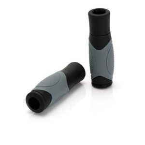 XLC GR-G03 juego de puños ergonomicos gel 125 mm negros/grises