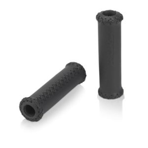 XLC GR-G17 juego de puños Retro 128 mm cuero negros