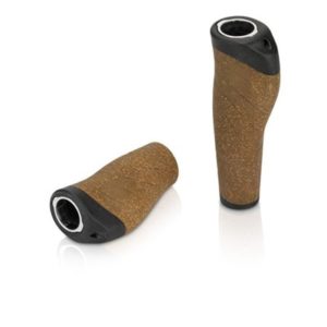 XLC puños GR-S32 135/92mm, marrón/negro, corcho
