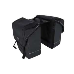 XLC BA-M04 juego de alforjas 5:1 25L con adaptador New Looxs impermeable negro (35x30x12 cm)