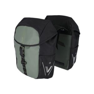 BA-S109 juego de alforjas V-Light Active 34L verde con luz roja (30x37x12 cm)