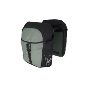 BA-S109 juego de alforjas V-Light Active 34L MIK verde con luz roja (30x37x12 cm)