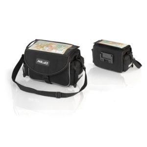 XLC BA-S65 bolsa de manillar con portamapa 29x14x28 cm negra/antracita 7 litros (sin adaptador)