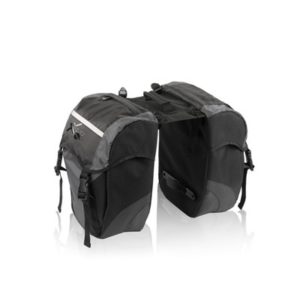 XLC BA-S41 juego de alforjas 29x14x34 cm,3 Bosillos exteriores negro/antracita 30 litros