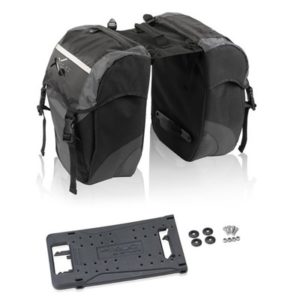 XLC BA-S63 juego de alforjas Carry More para parrilla XLC 29x14x34 cm 30 litros negro