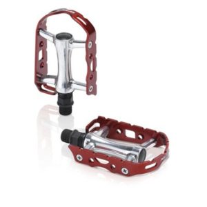 XLC PD-M15 pedales MTB/ATB Ultralight 104x63mm plata/rojos