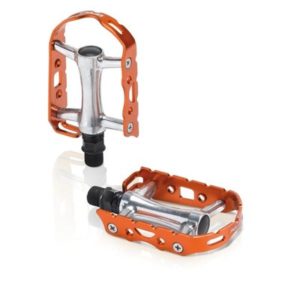 XLC PD-M15 pedales MTB/ATB Ultralight 104x63mm plata/naranjas