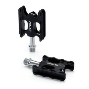 XLC PD-M07 pedales aluminio MTB/ATB 95x63mm eje cromo negros/plata