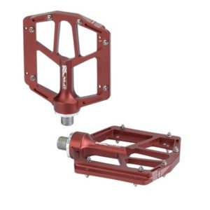 XLC PD-M14 pedales MTB plataforma 104x110mmx28mm aluminio granate
