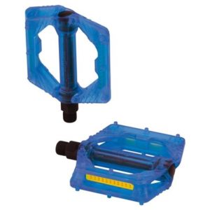 XLC PD-M16 pedales plataforma transparente 111x100mm azules