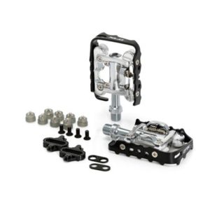 XLC PD-S02 pedales automaticos MTB 108x65mm unilaterales negro/plata