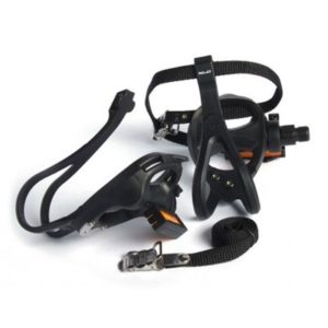 XLC PD-R01 pedales con correas de carretera negros
