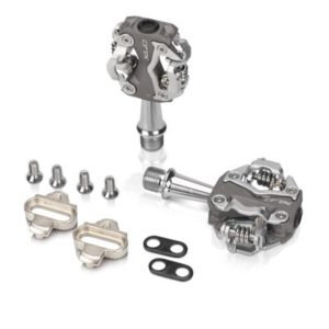 XLC PD-S15 pedales automaticos MTB bilaterales aluminio 80x49mm gris/plata