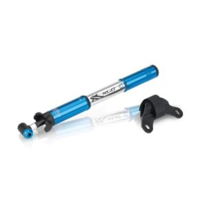 XLC PU-R03 mini hinchador Race aluminio 220 mm-7bar plata/azul