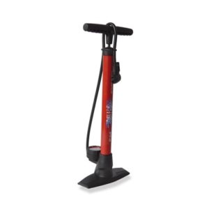 XLC bomba de pie 'Delta' PU-S04 11 bar, con cabeza dual, roj