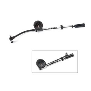 XLC PU-H03 hinchador horquilla suspension HighairPro manometro Racor plata/negro