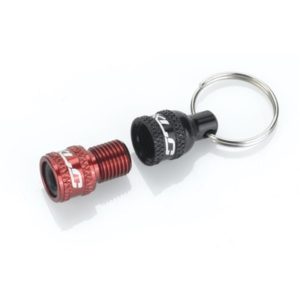 XLC PU-X07 llavero adaptador valvula Presta/Standard negro/rojo