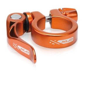 XLC abrazadera tija PC-L04 Ø 31,6 mm naranja con cierre rápi