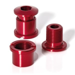 XLC CR-X01 juego de 5 tornillos para plato 7mm rojo
