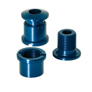 XLC CR-X01 juego de 5 tornillos para platos 7mm azul