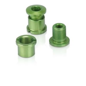 XLC CR-X01 juego de 5 tornillos para plato 7mm verde
