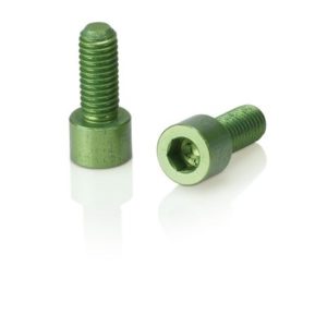 XLC BC-X02 tornillos hexagonales portabidon aluminio M5x17 mm verde