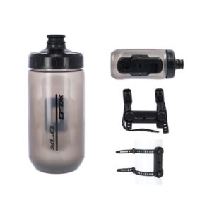 XLC WB-K06 bidon con sistema Fidlock Base universal 450 ml transparente