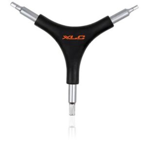 XLC TO-M15 llave en y hexagonal interior 4/5 mm,T25 estrella negro/plata