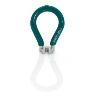 XLC TO-S43 llave de radios verde/plata redonda