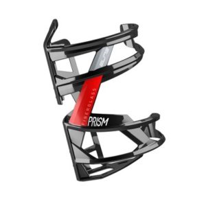 Portabidon lateral Elite Prism fibra brillo negro/rojo derecho