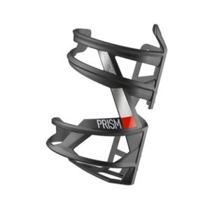 Portabidon lateral Elite Prism carbono mate/rojo izquierdo