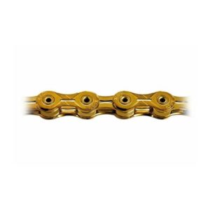 Cadena KMC X-10 SL TI-N 114 eslabones 10V oro