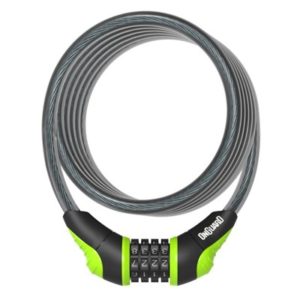 Candado espiral Onguard Neon Combi 180 cm x 12 mm verde