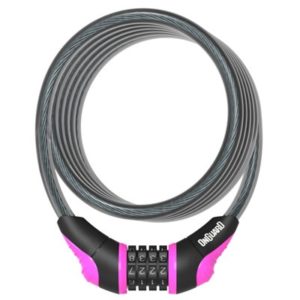 Candado espiral Onguard Neon Combi 180 cm x 12 mm rosa